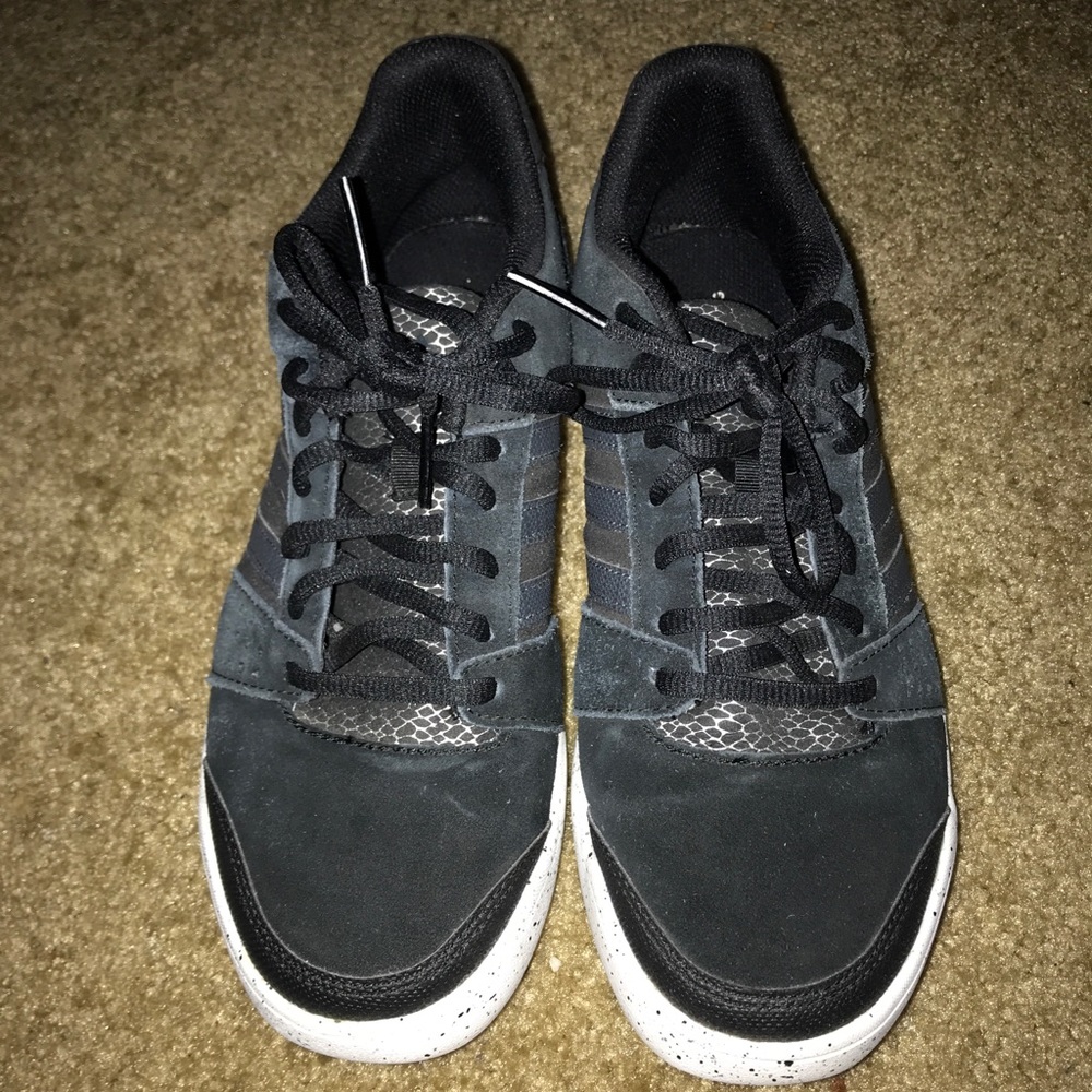 Adidas Black Suede Training Shoes